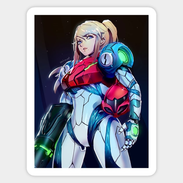 Samus Metroid Dread Sticker by dat_cravat